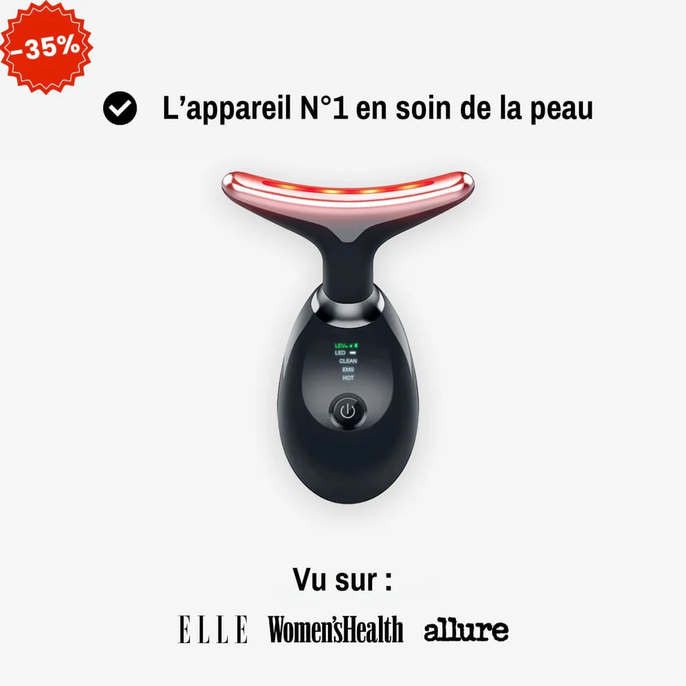 Masseur facial Anti-Âge - Luminothérapie Rouge Anti-Rides